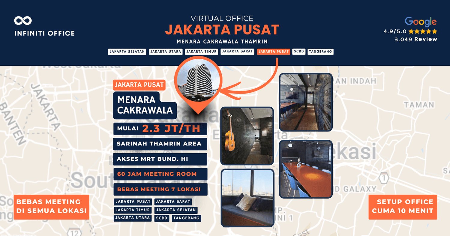 virtual office jakarta pusat menara cakrawala sarinah thamrin menteng
