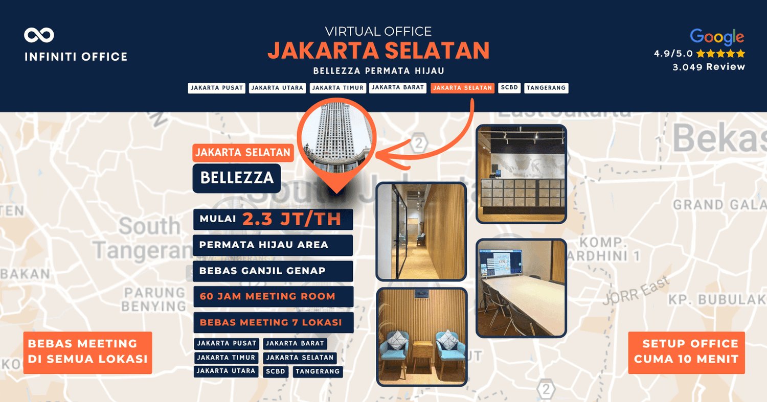 virtual office jakarta selatan bellezza bsa permata hijau kebayoran lama